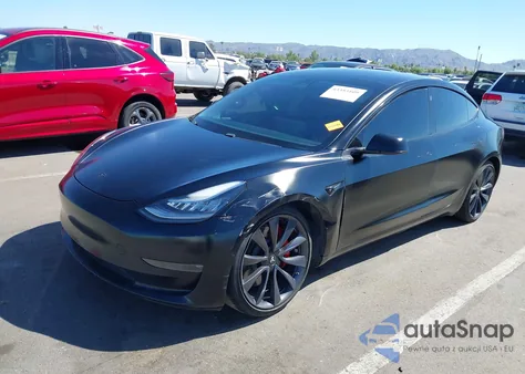 2020 Tesla Model 3 Performance Dual Motor All-Wheel Drive from USA, damaged, VIN 5YJ3E1EC9LF623548